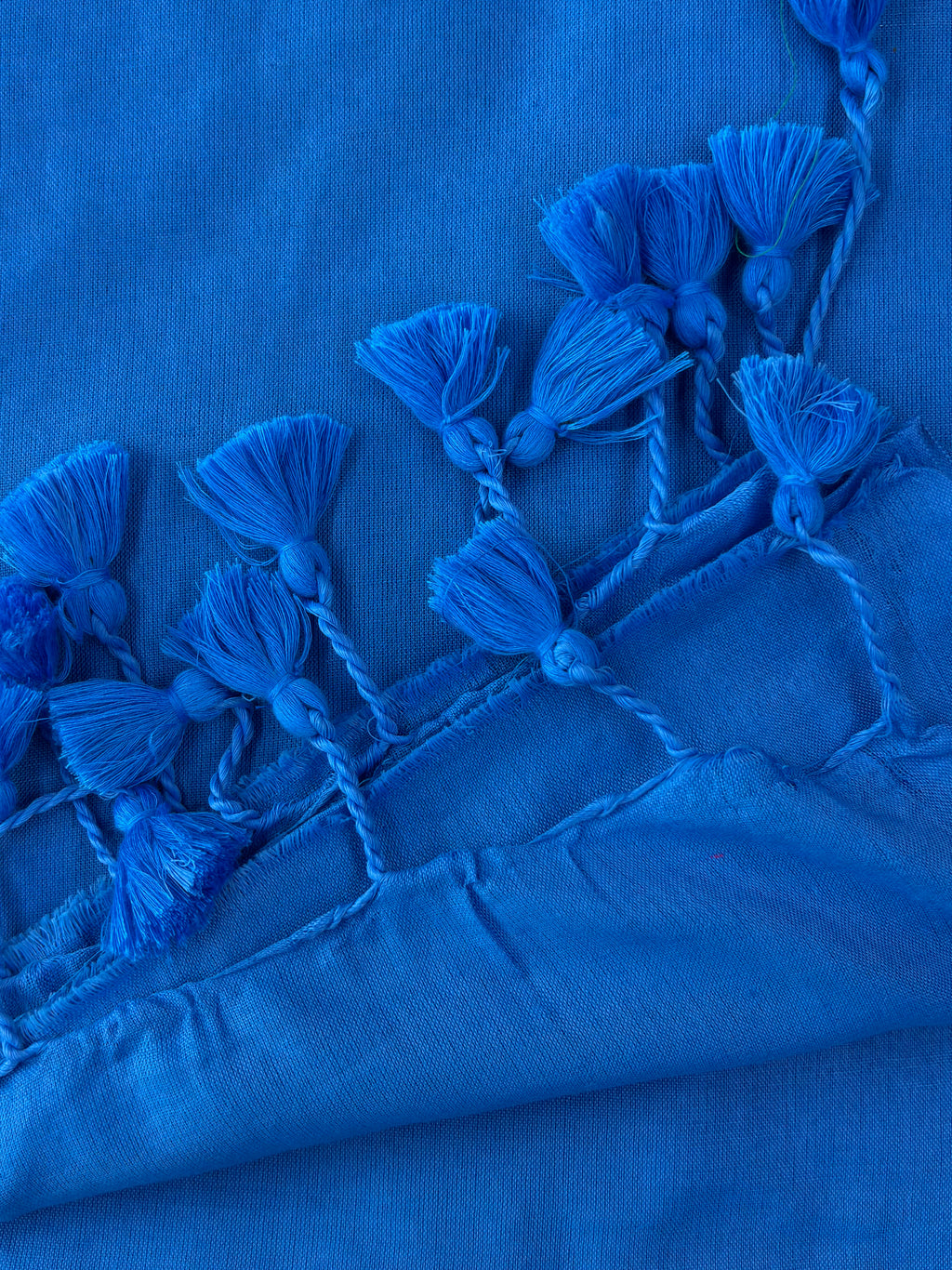 Blue Khadi Cotton Saree