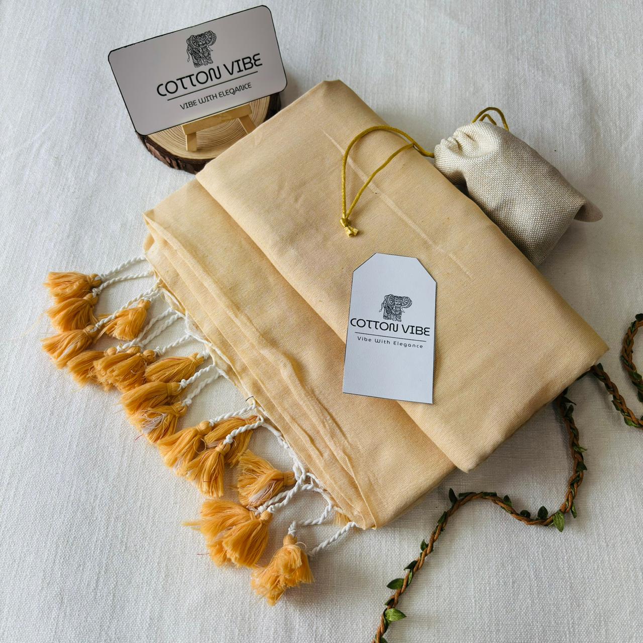 Baidge Khadi Cotton Saree