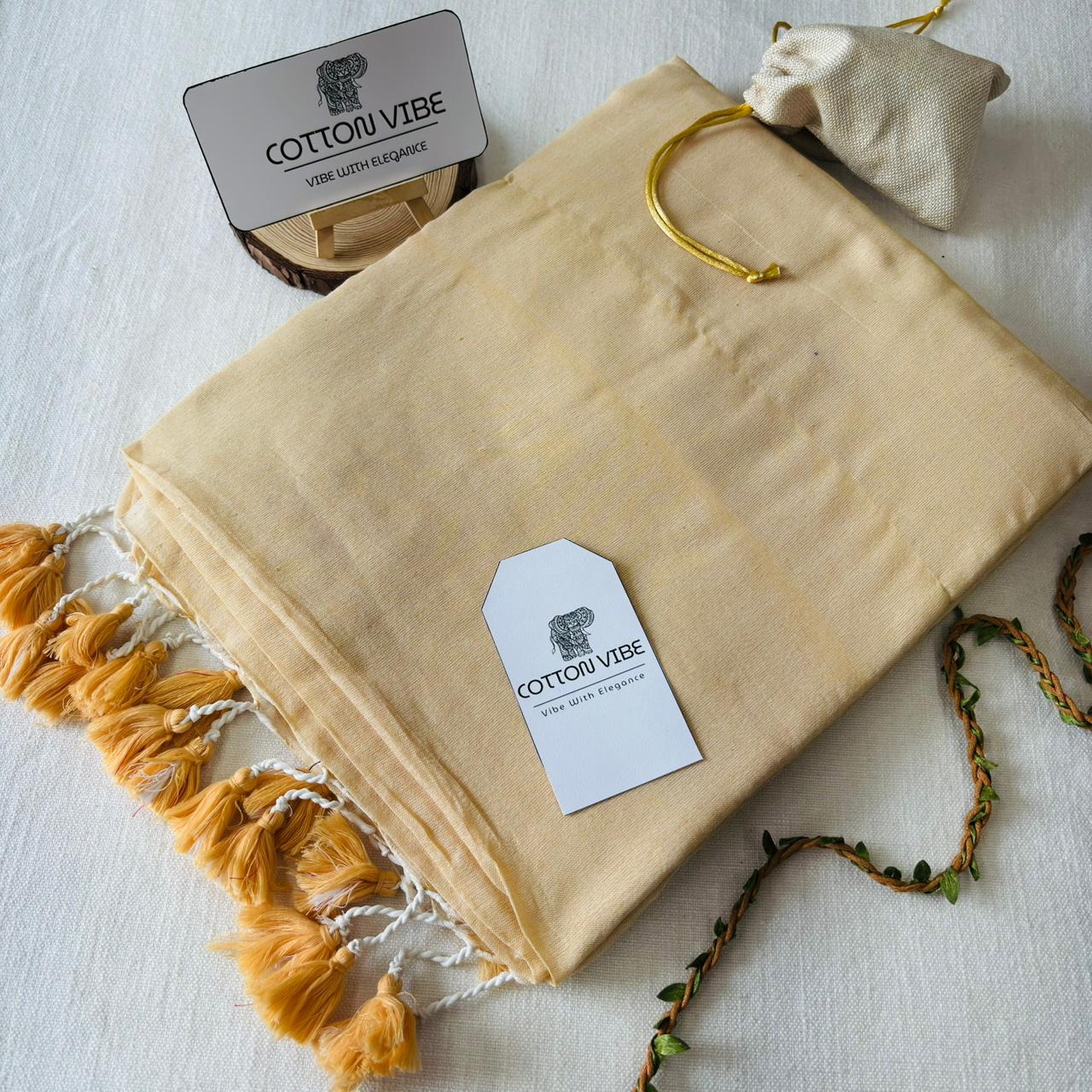 Baidge Khadi Cotton Saree